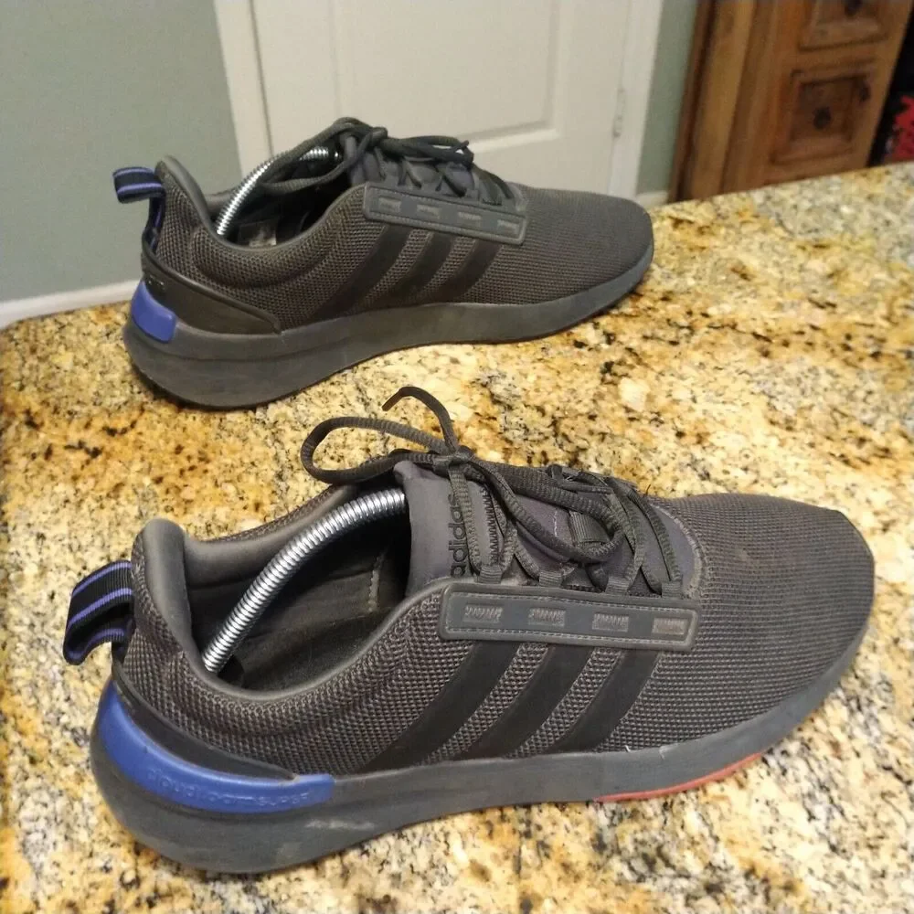 Adidas Racer TR21 Men's Size 11 Lace Up Running Shoes Sneakers Black/Gray GZ8185